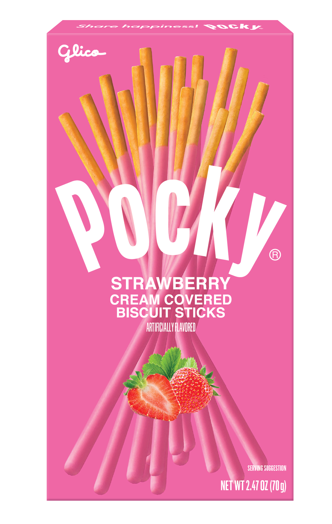pockyページ Pocky Strawberry 2.47oz | Ezaki Glico USA Corporation